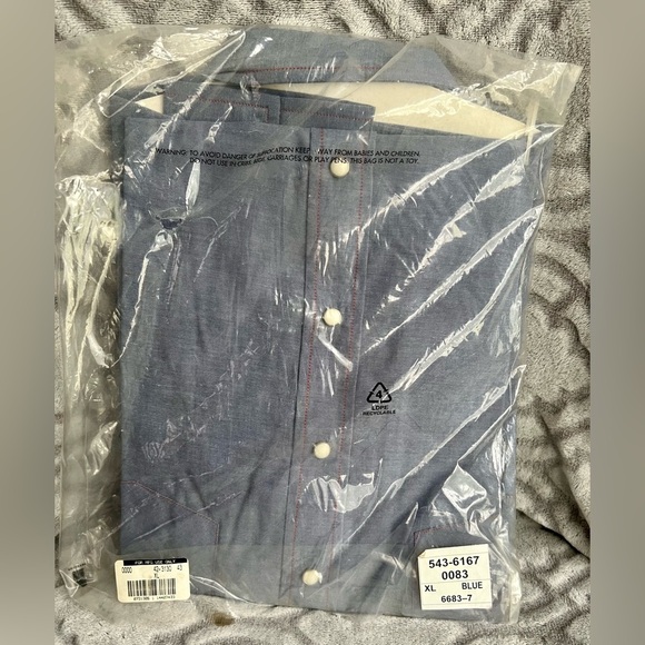 Vintage Big Mac Authentic Workwear Chambray Shirt – Blue – Size XL – NWT - Picture 2 of 5